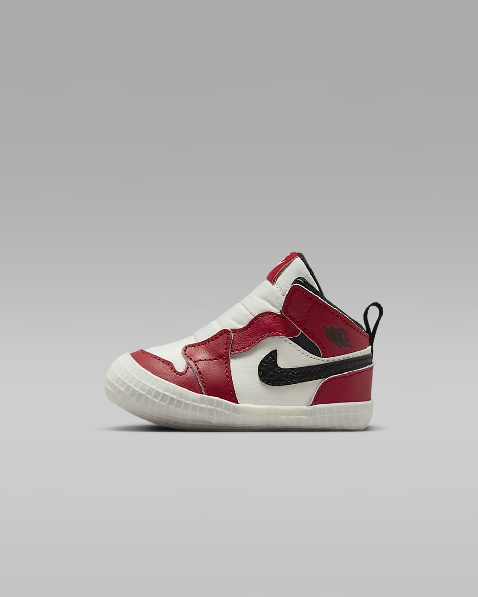 Jordan 1 Baby Cot Bootie - Varsity Red/Sail/Black