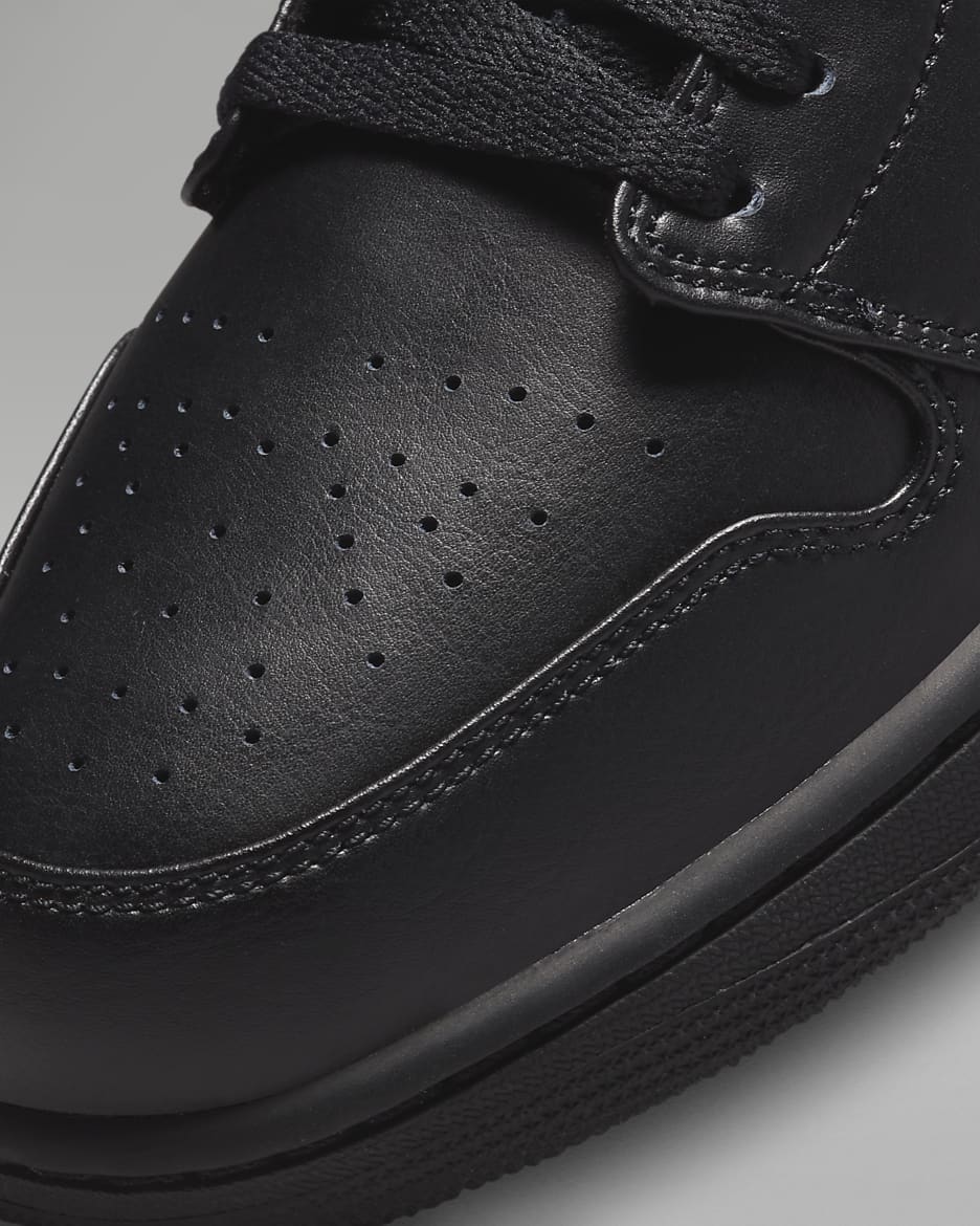 Air Jordan 1 Low Men's Shoes - Black/Black/Black