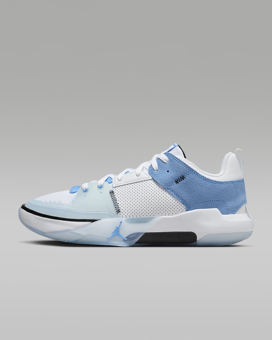 Tenis de básquetbol Jordan One Take 5 - Blanco/Negro/Azul leyenda