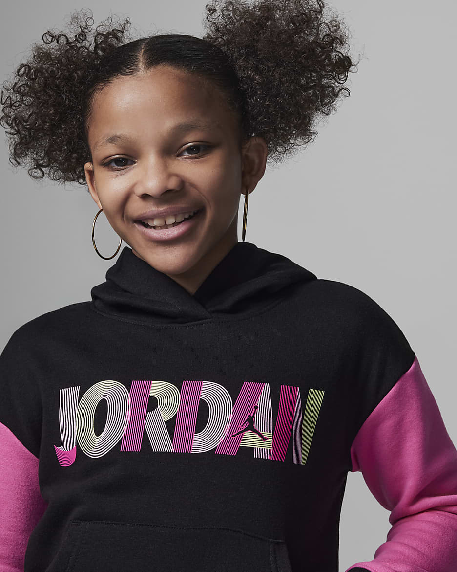 Jordan Fundamental Pullover Hoodie Older Kids' Hoodie - Black