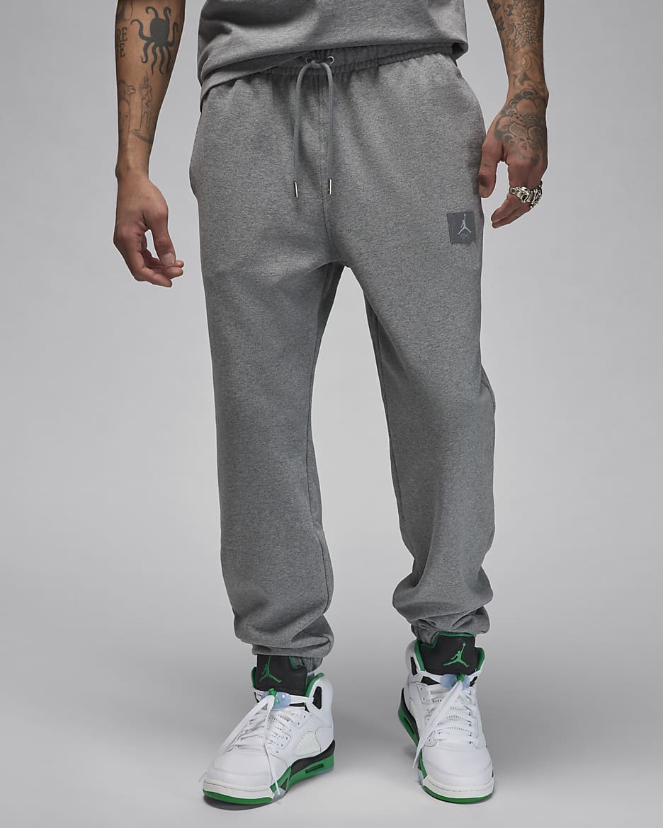 Pants para hombre Jordan Flight Fleece - Carbono jaspeado