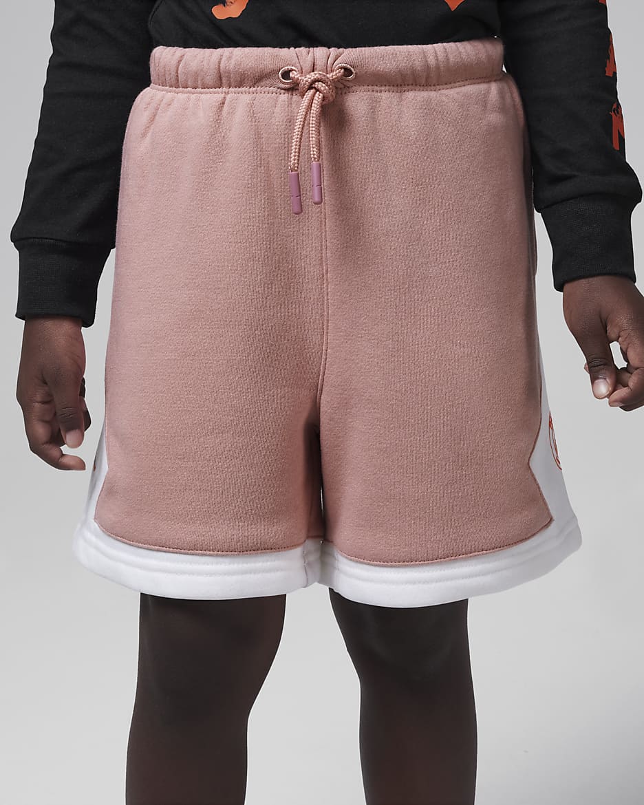 Shorts Brooklyn de tejido Fleece con gráfico para niños talla grande Jordan Paris Saint-Germain - Rosa óxido