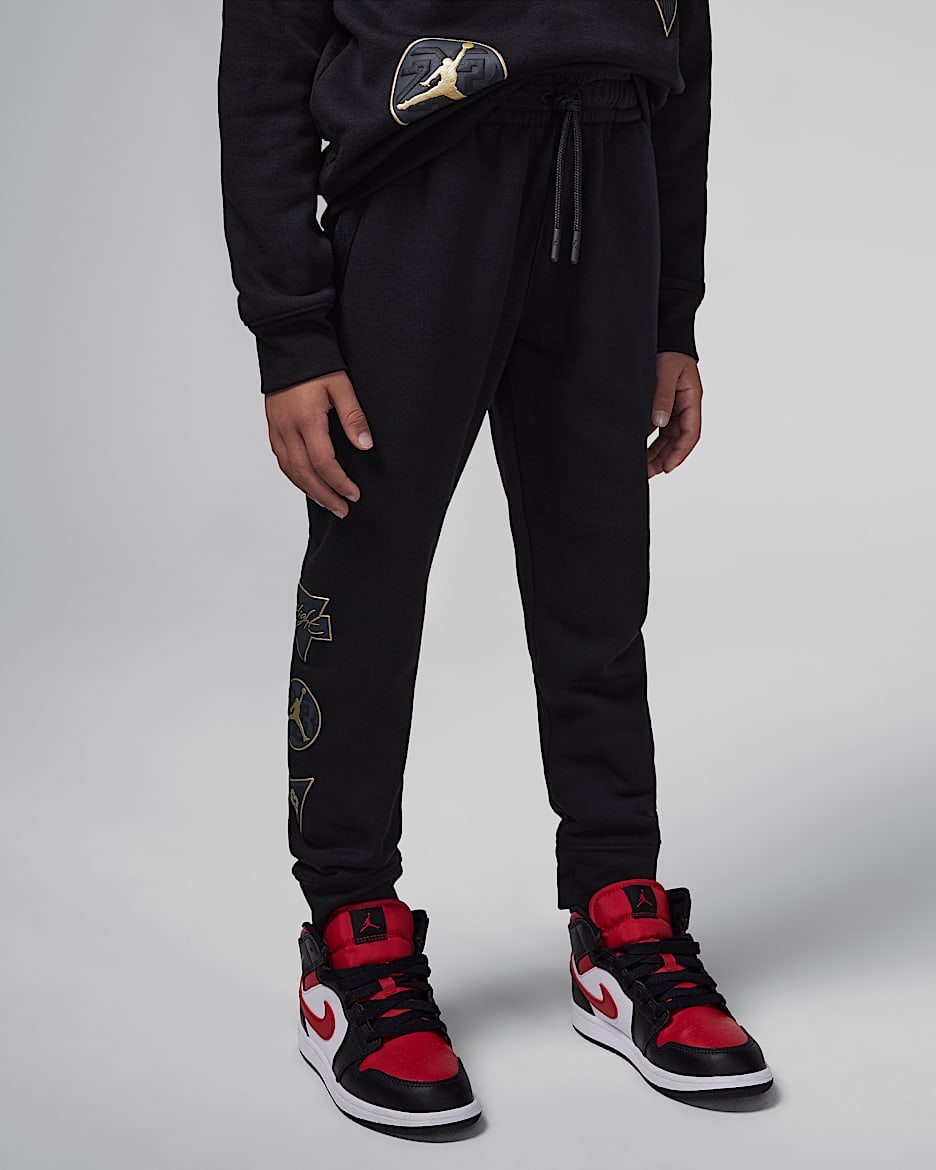 Pants para niño talla pequeña Jordan "See me Shine" - Negro