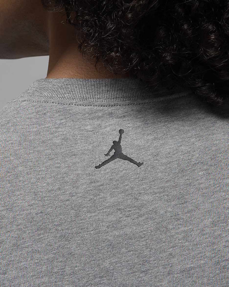 Ανδρικό κοντομάνικο T-Shirt Jordan - Carbon Heather/Μαύρο