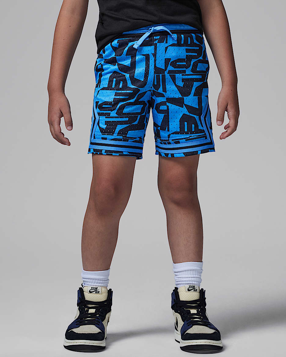 Shorts deportivos Diamond estampados MJ para preescolar Jordan Dri-FIT - Azul leyenda