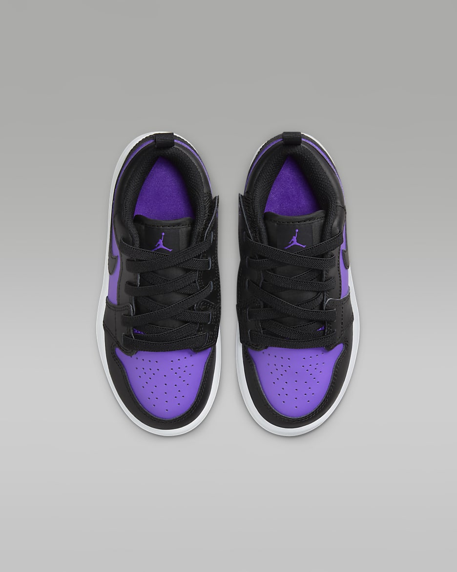 Jordan 1 Low Alt Younger Kids' Shoes - Purple Venom/White/Black