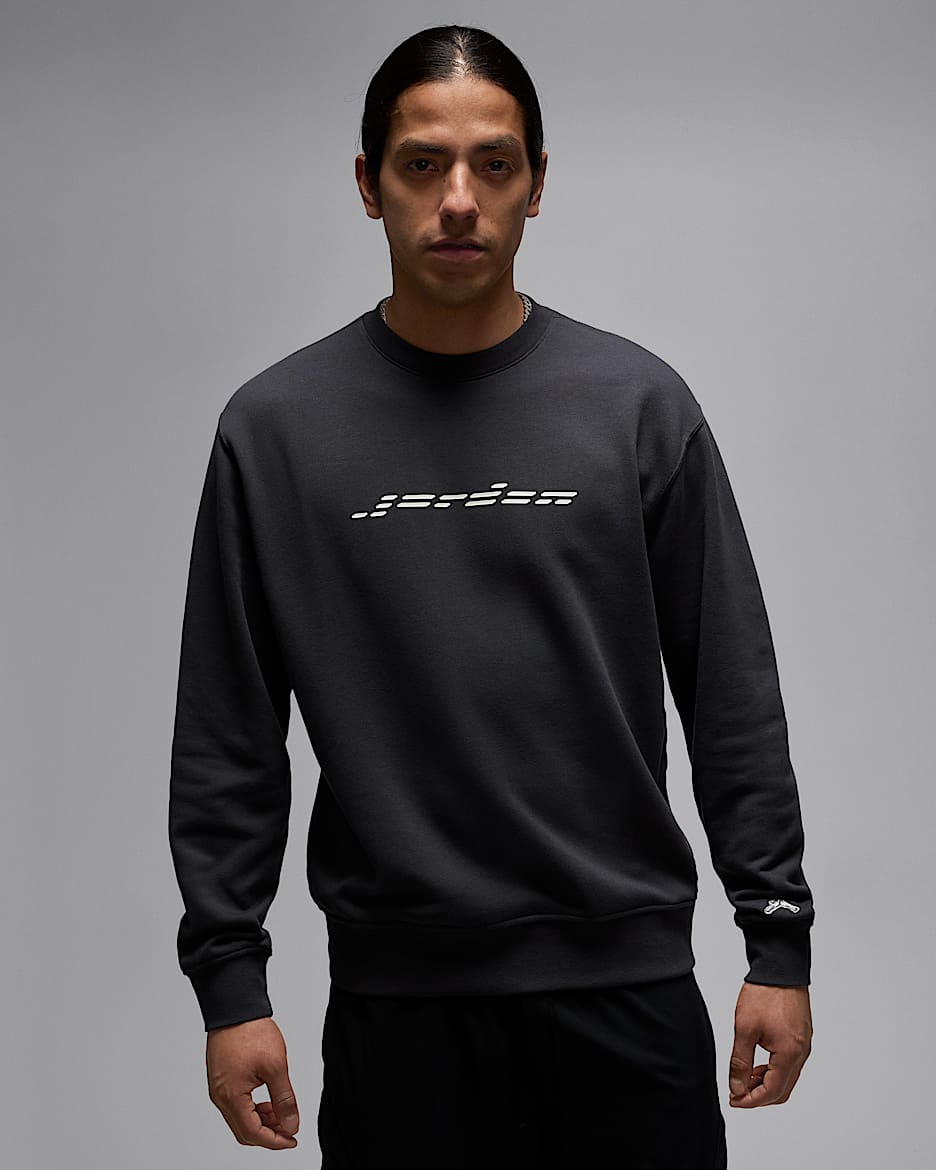 Sudadera de cuello redondo para hombre Jordan Fleece - Antracita