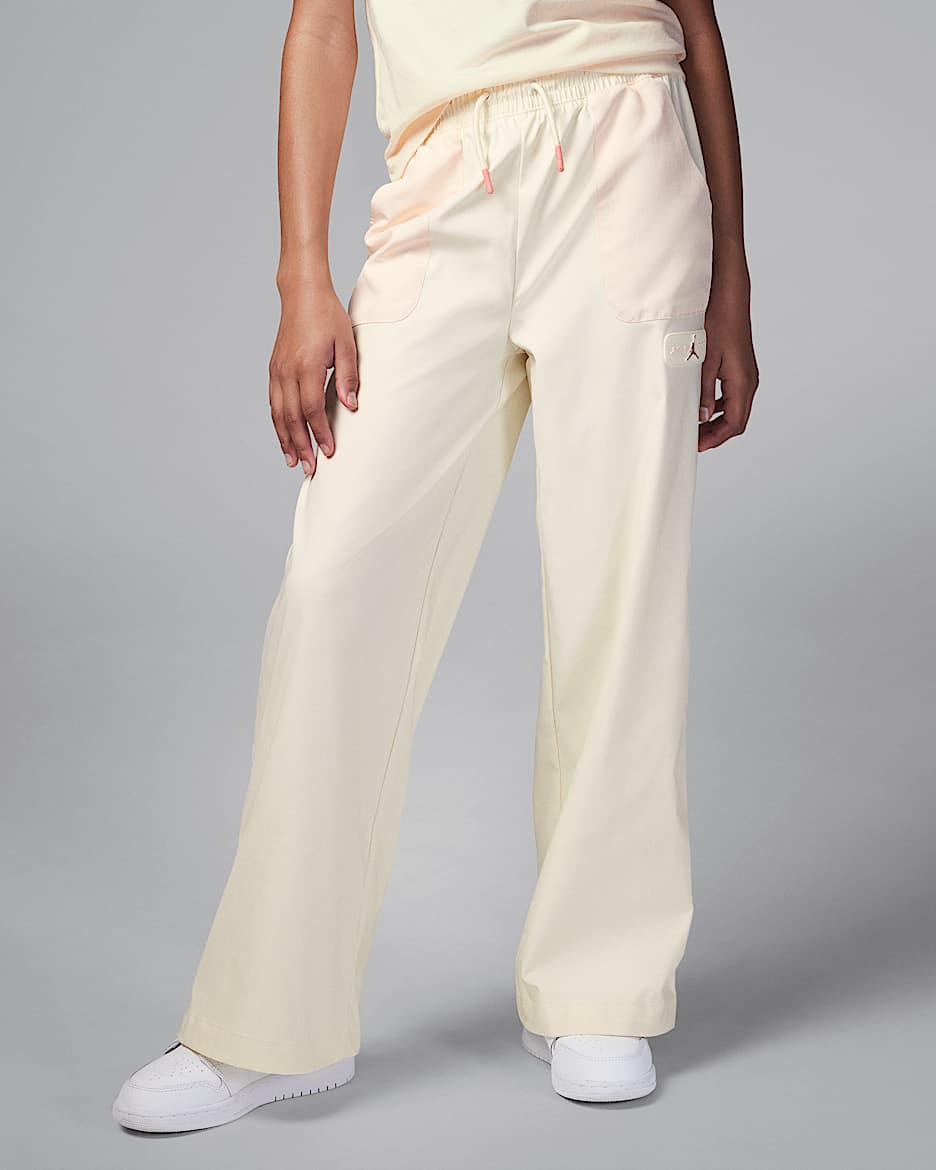 Jordan Older Kids' Crafted Utility Woven Trousers - Coconut Milk