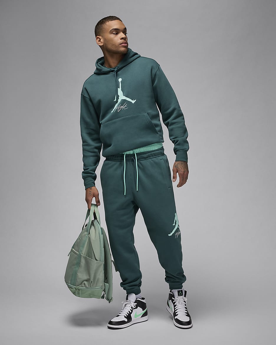 Jordan Essentials Fleecehoodie voor heren - Oxidized Green/Light Dew