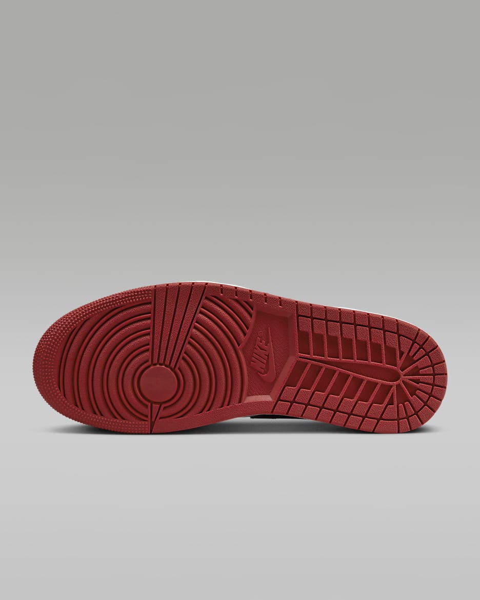 Air Jordan 1 Low Men's Shoes - White/Varsity Red/White/Black