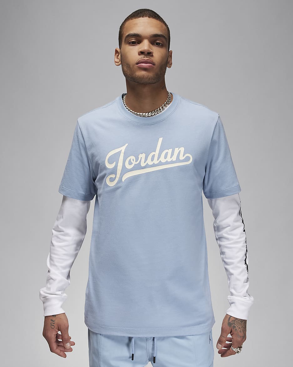 ジョーダン フライト MVP メンズ Tシャツ - ブルーグレー/セイル/セイル