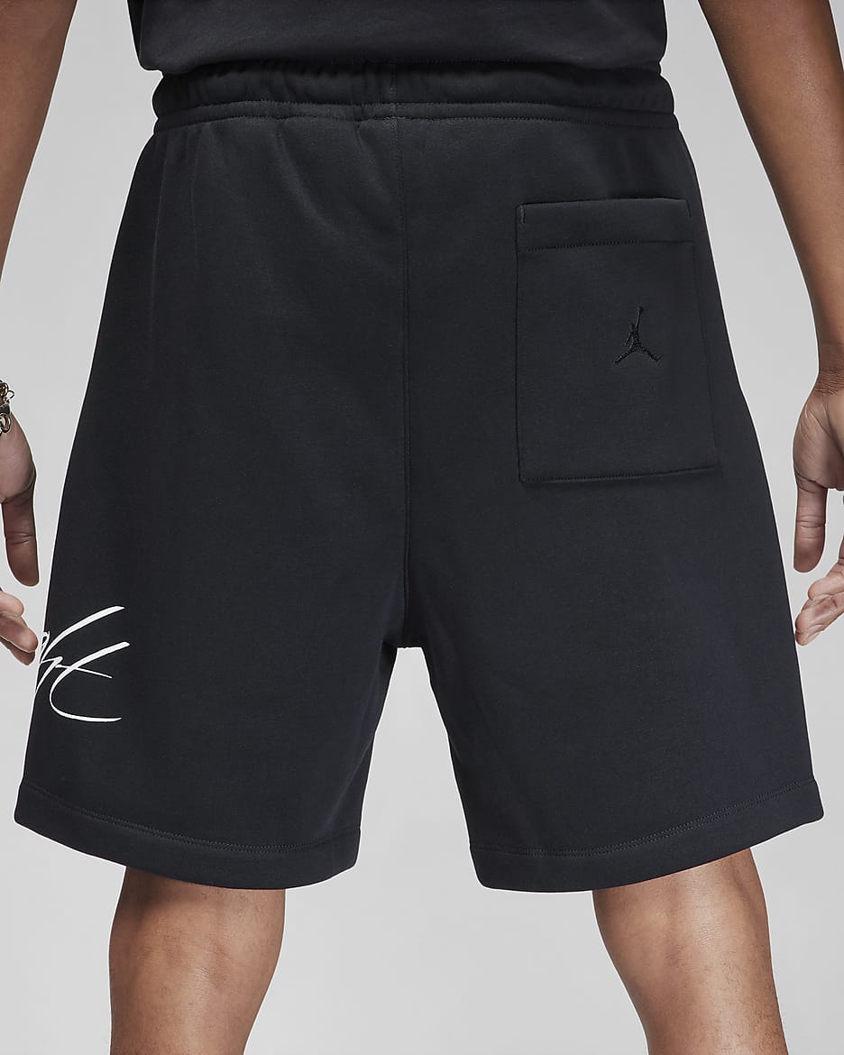 Jordan Brooklyn Fleece Men's Shorts - Black/White