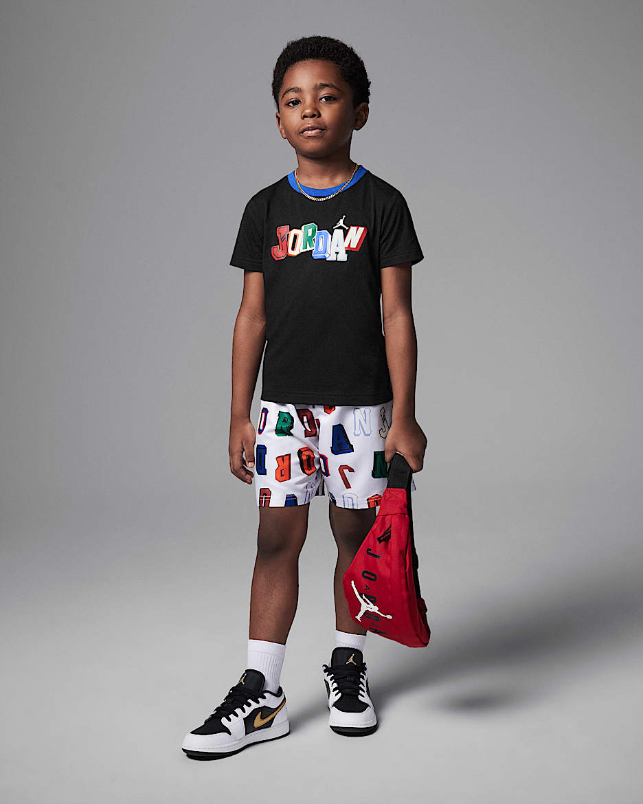 Conjunto de shorts de dos piezas para niños talla pequeña Jordan Court of Legends - Vela