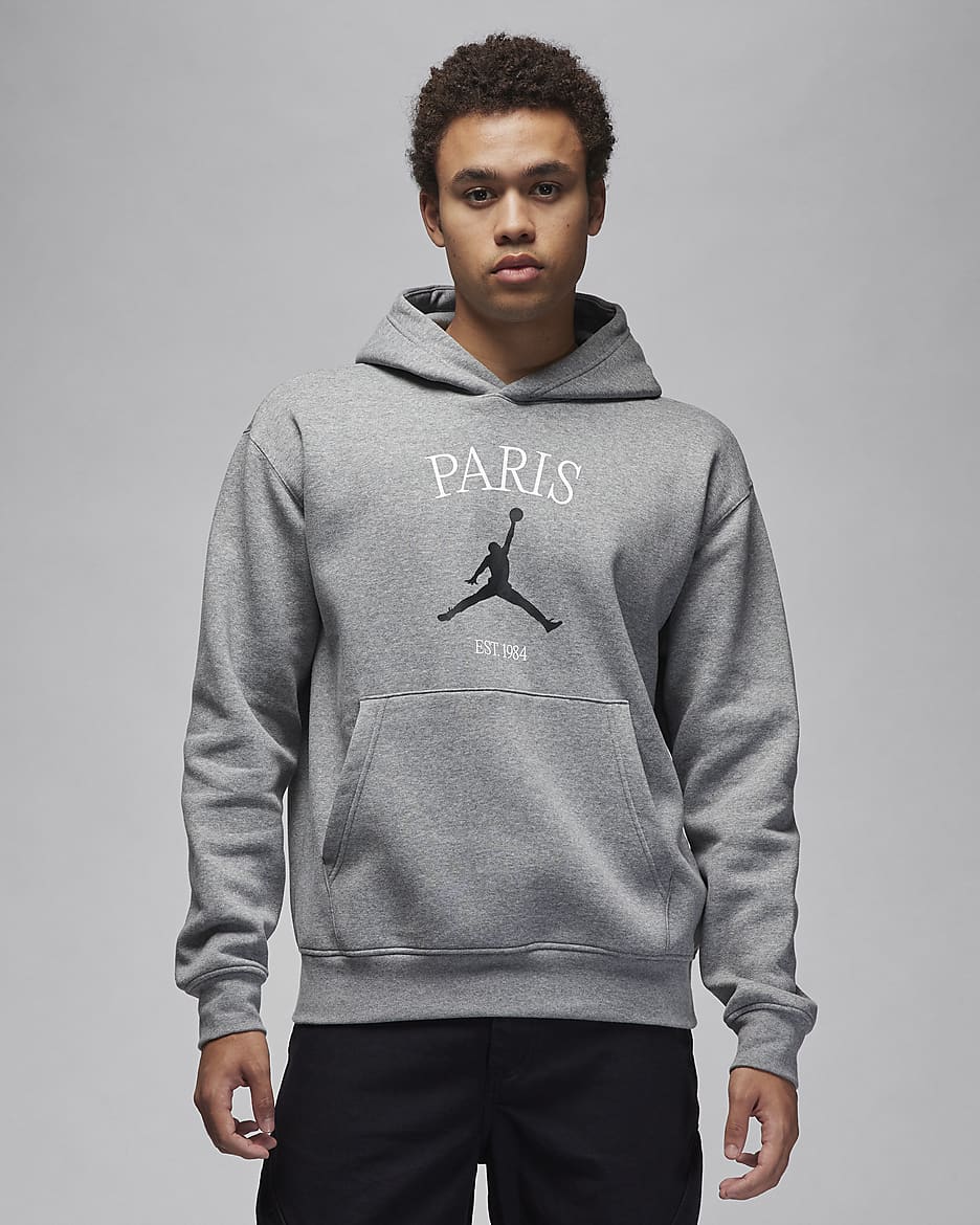 Jordan Paris Men's Pullover Hoodie - Carbon Heather