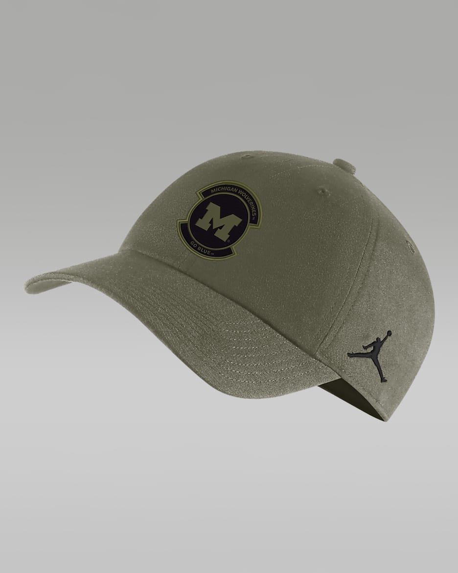 Michigan Heritage86 Nike College Adjustable Cap - Medium Olive