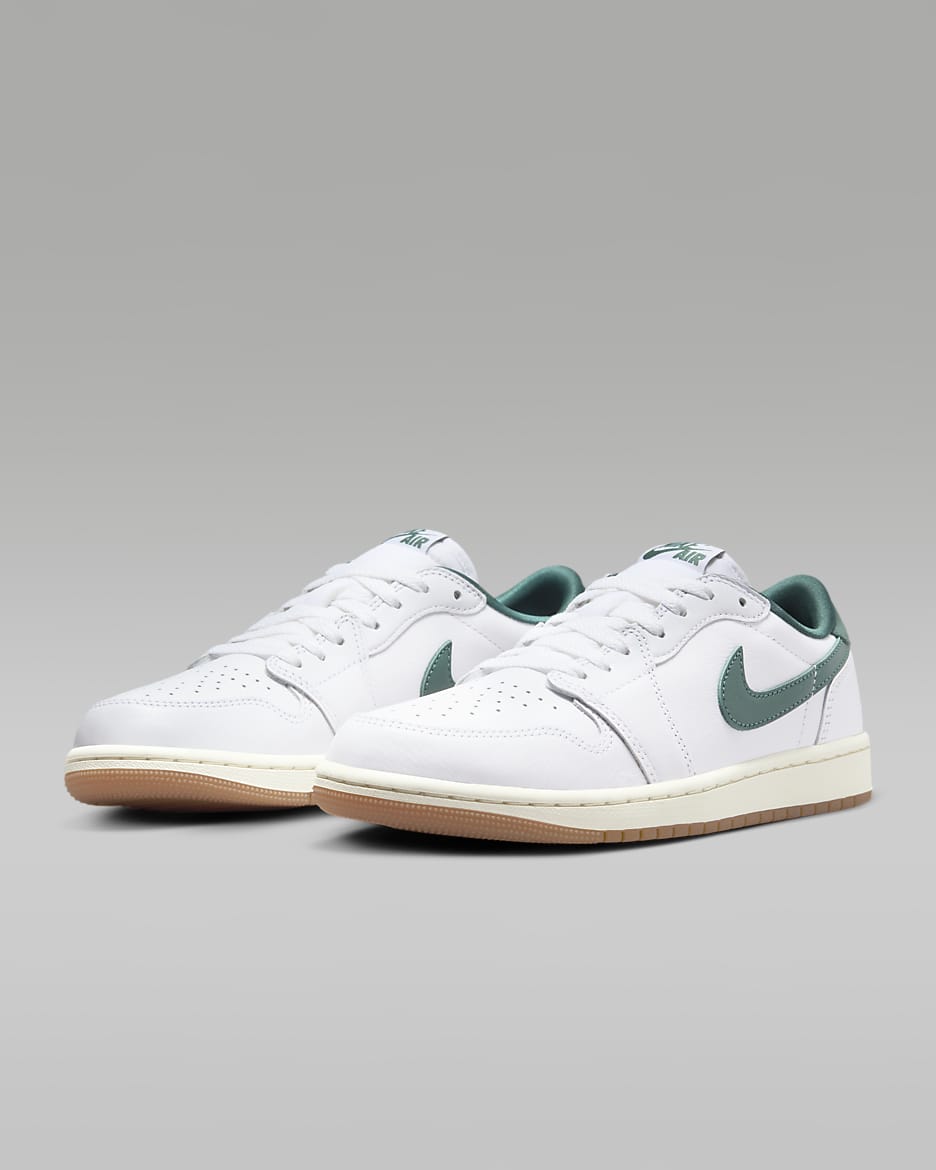 Tenis para mujer Air Jordan 1 Low OG "Oxidized Green" - Blanco/Vela/Verde oxidado