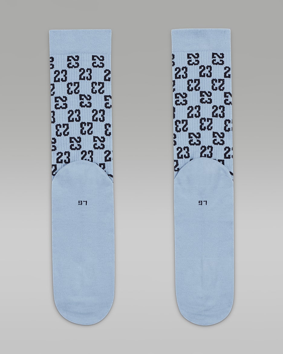 Jordan Everyday Essentials Crew Socks - Blue Grey/Black