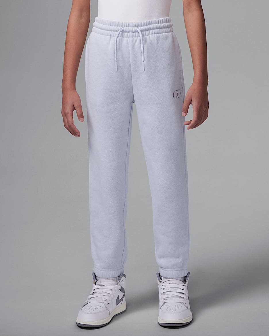 Pants para niños talla pequeña Jordan 1st Baby Blue - Gris fútbol