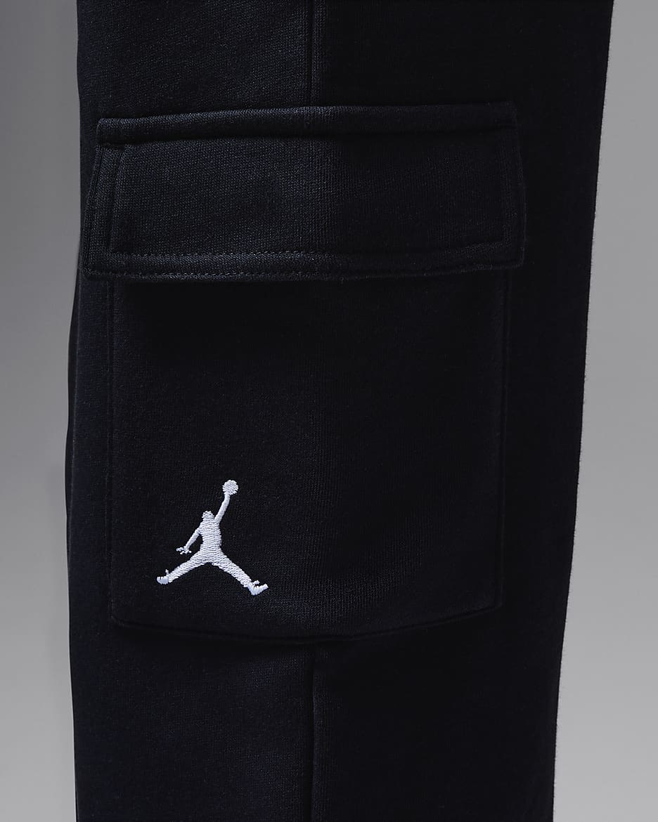 Jordan Y2K Pantalons cargo de teixit Fleece - Nen/a - Negre