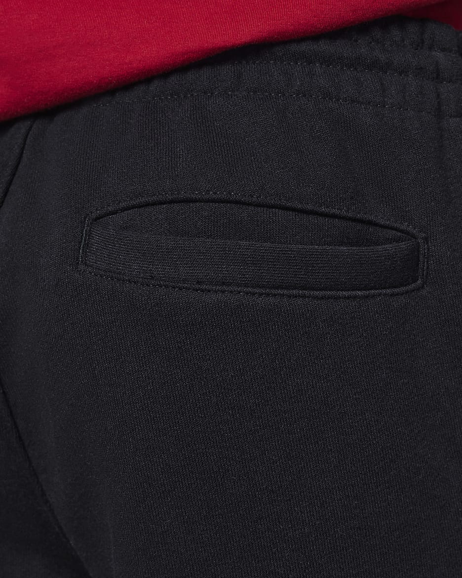 Pants de tejido Fleece para niños talla grande Jordan MJ Flight - Negro