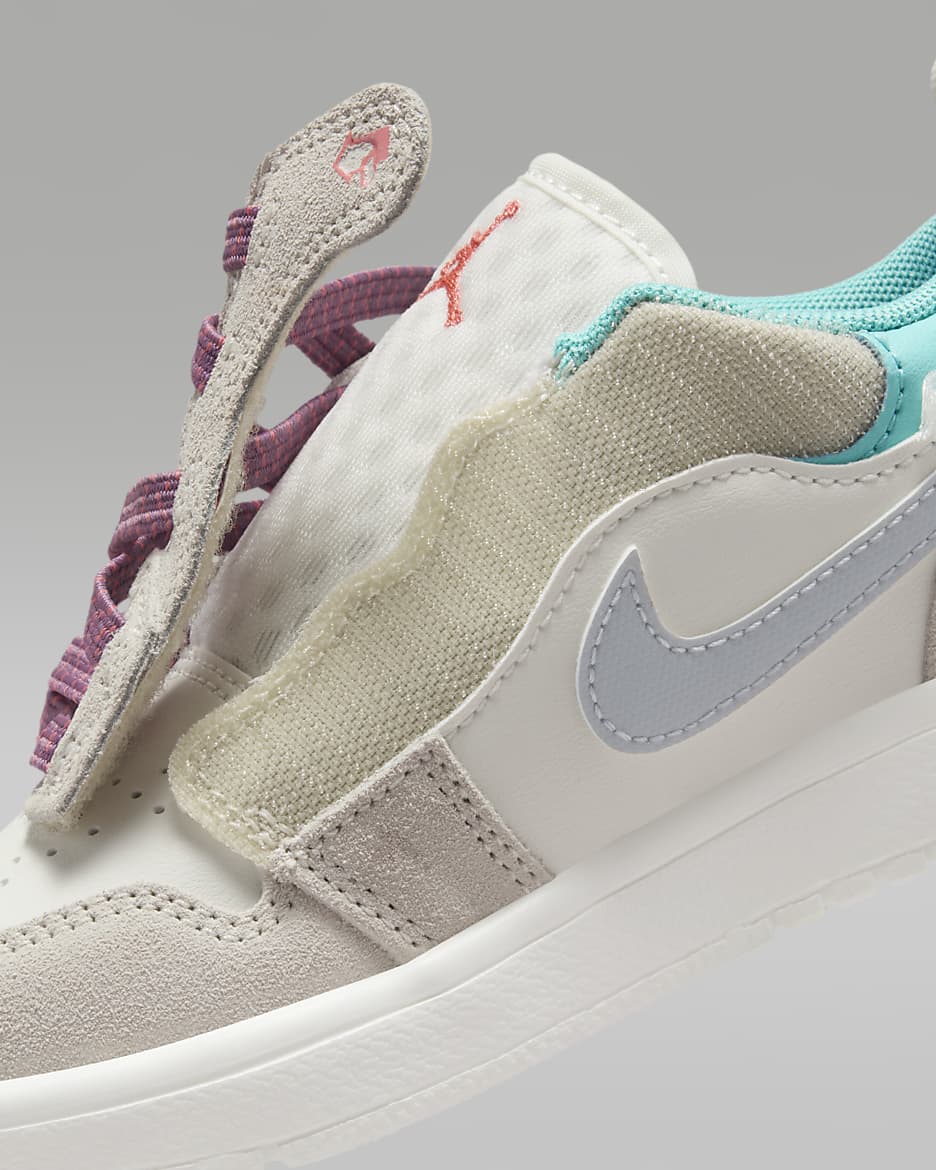 Jordan 1 Low Alt SE Little Kids' Shoes - Sail/Legend Light Brown/Violet Dust/Neutral Grey