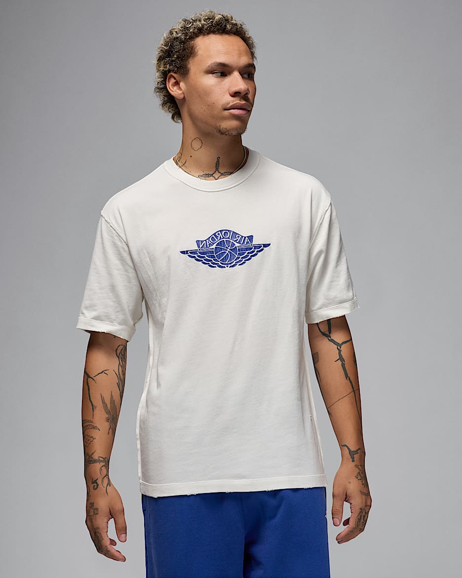 Playera para hombre Jordan Rare Air - Vela/Royal intenso
