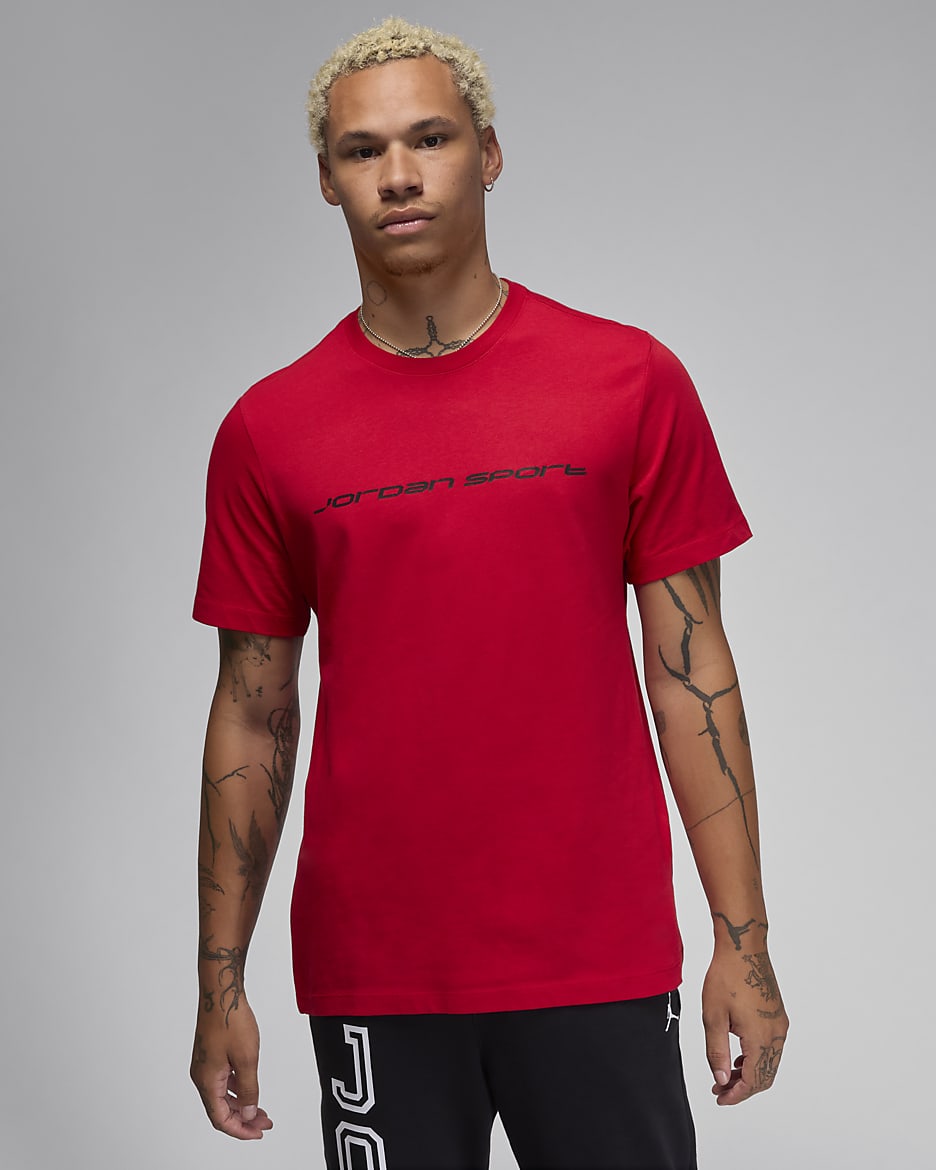 Playera Dri-FIT para hombre Jordan Sport - Rojo gimnasio/Negro