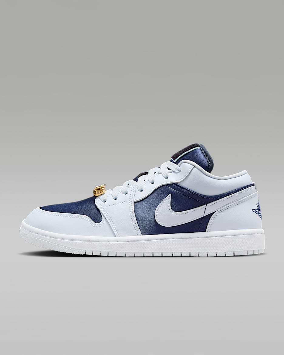 Air Jordan 1 低筒 SE 女鞋 - Football Grey/白色/Gym Red/Midnight Navy