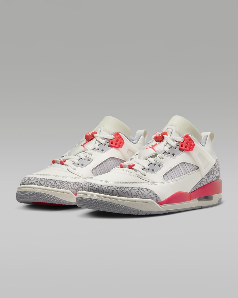 Jordan Spizike Low Paris Saint-Germain Men's Shoes - Sail/Wolf Grey/Cement Grey/Infrared 23