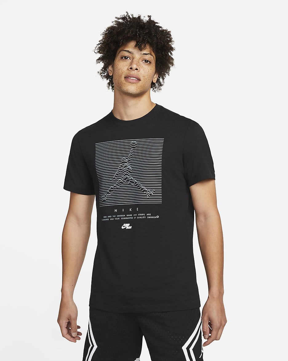 Jordan Jumpman Playera para hombre - Negro/Blanco