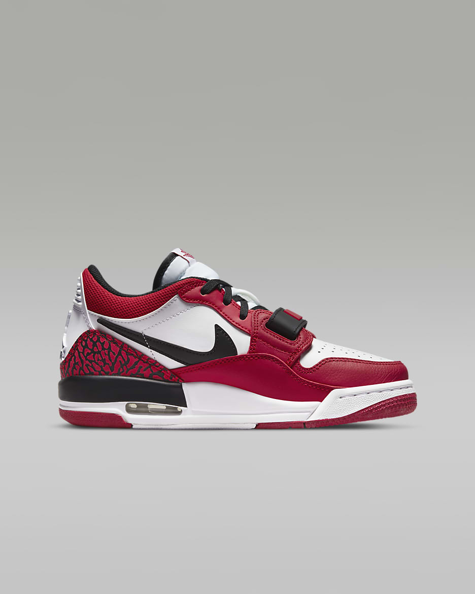 Air Jordan Legacy 312 Low sko til store barn - Hvit/Gym Red/Svart