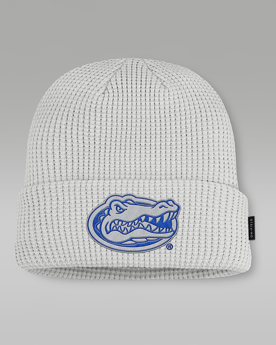 Gorro con dobladillo universitario marca Jordan para hombre Florida Utility Off-Field - Gris