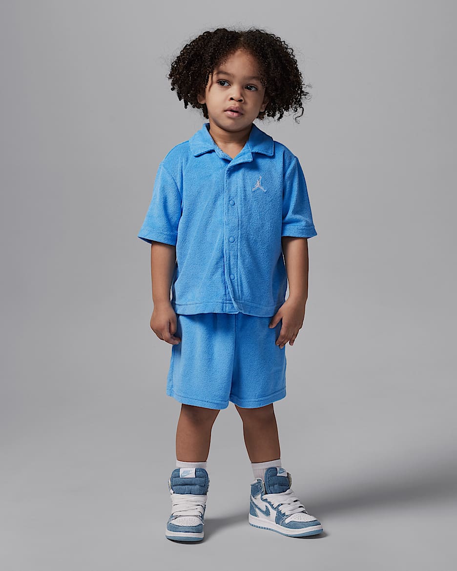 Jordan Toddler 2-Piece Terry Cloth Camp Set - University Blue