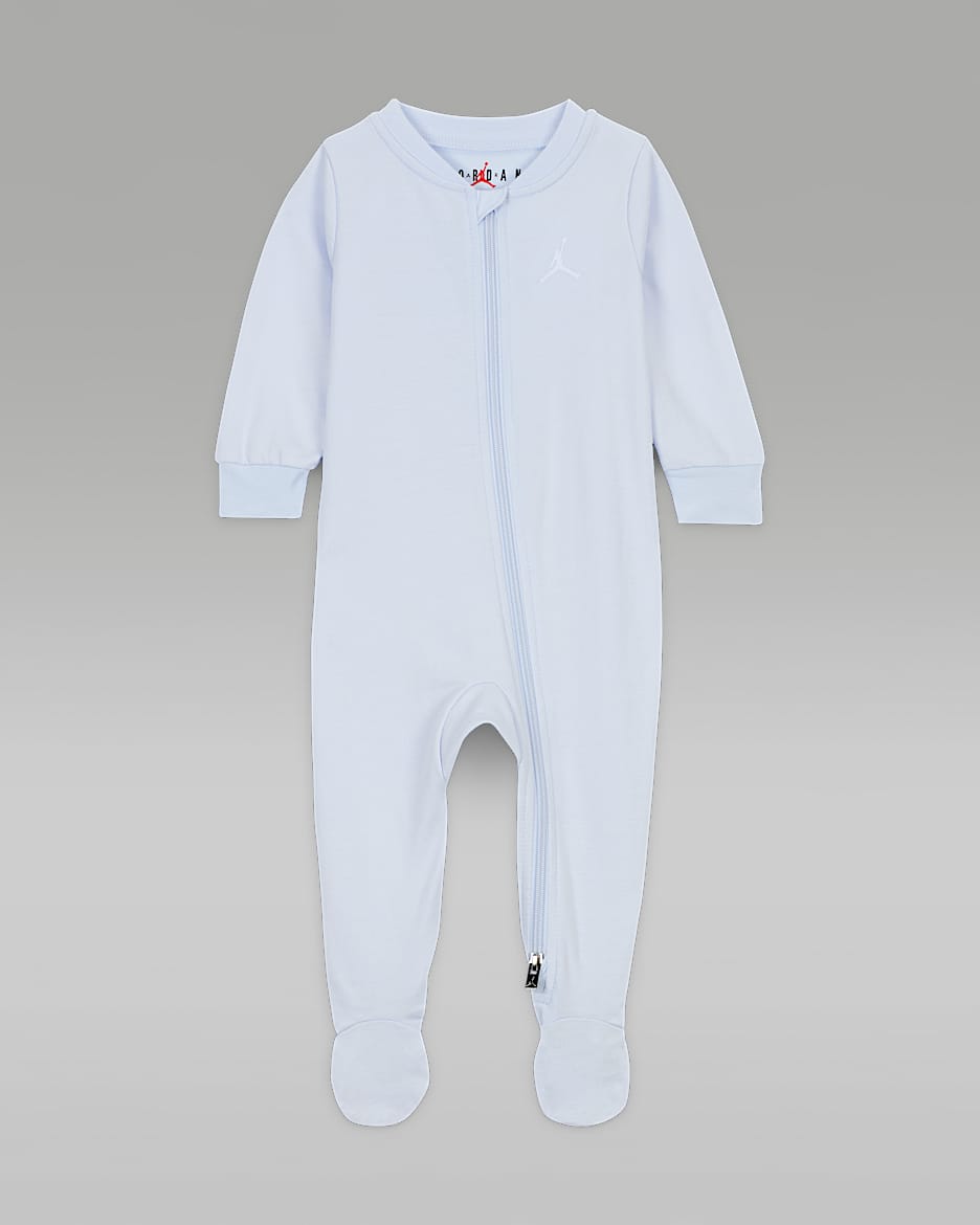 Jordan Baby (0-9M) Jumpman Footed Coverall - Football Grey