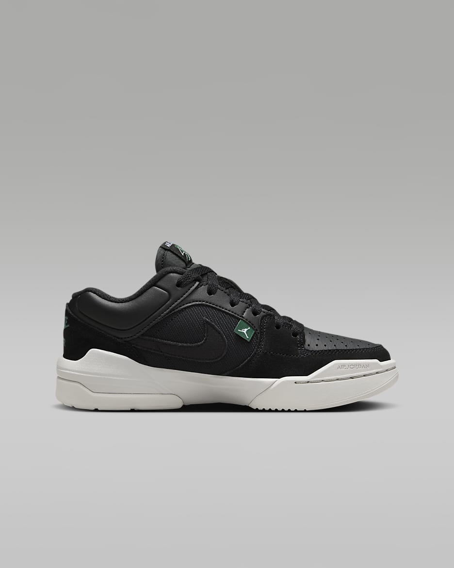 Jordan Stadium 90 Older Kids' Shoes - Black/Neutral Grey/Oxidised Green/White