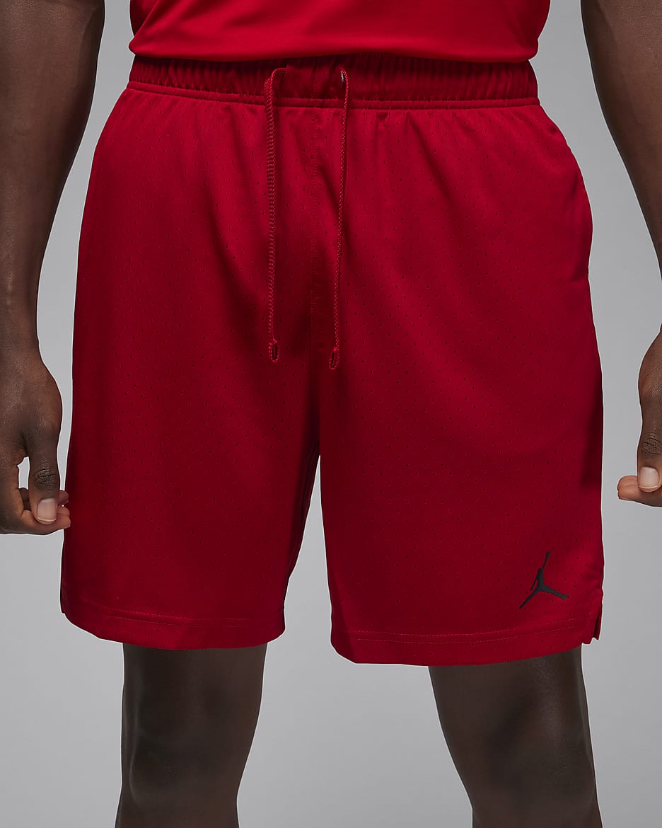 Jordan Sport Men's Dri-FIT Mesh Shorts - Gym Red/Black