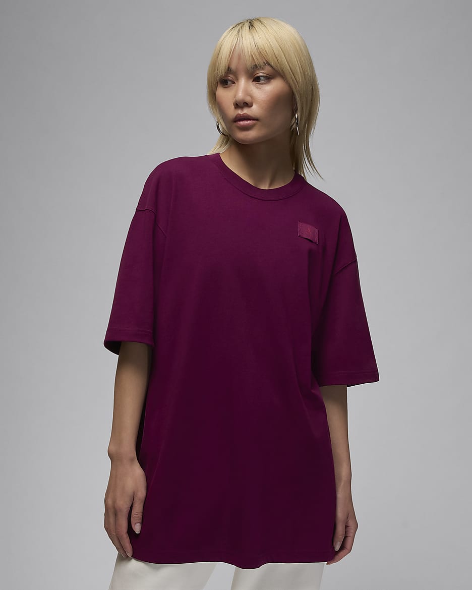 Jordan Essentials Women's Oversized T-Shirt - Bordeaux