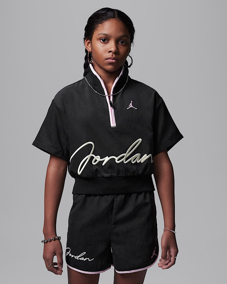 Maglia con zip "Hidden In Plain Sight" Jordan – Ragazzo/a - Off Noir