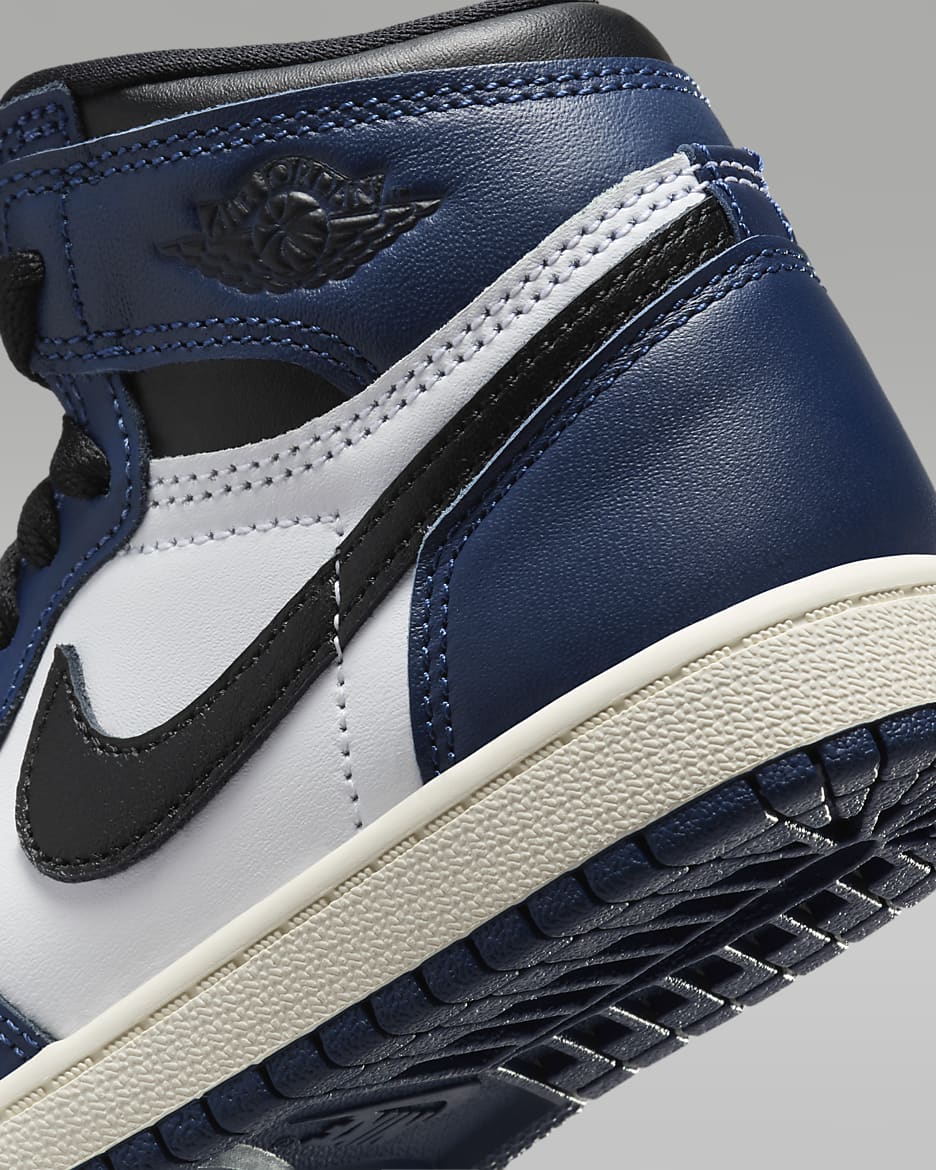 Jordan 1 Retro High OG "Midnight Navy" Little Kids' Shoes - Midnight Navy/White/Sail/Black