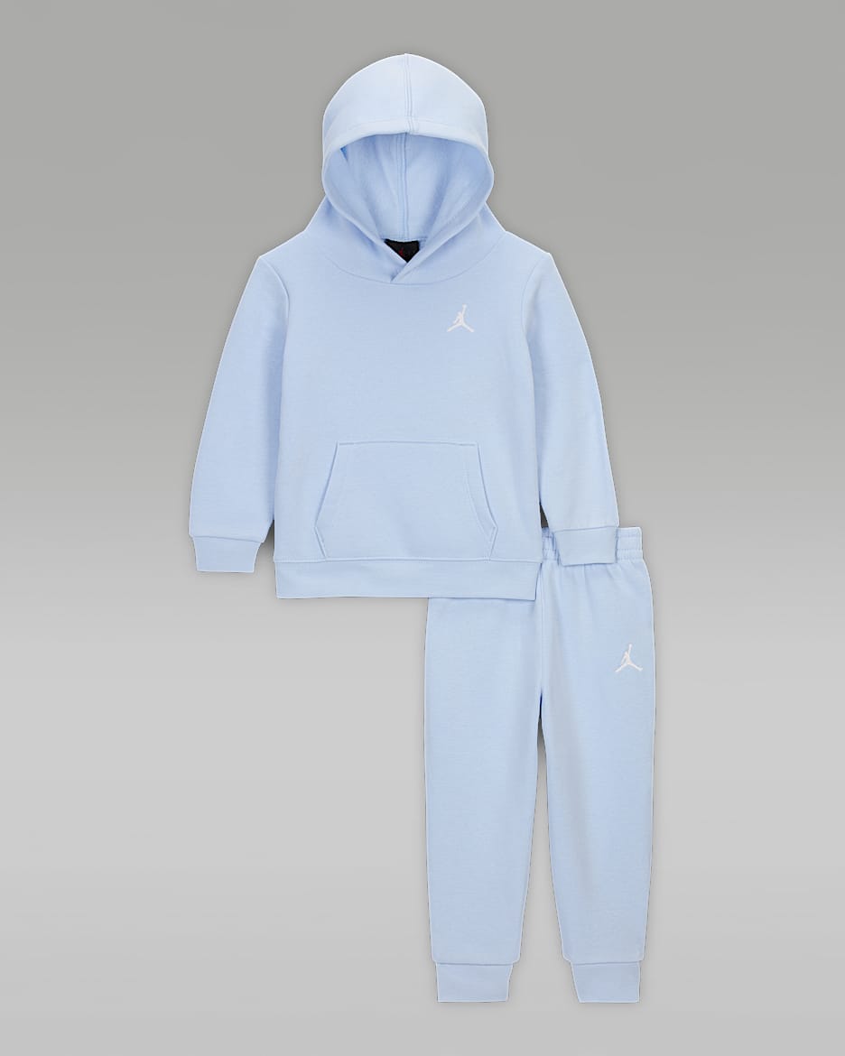 Jordan MJ Brooklyn Fleece Baby (12-24M) 2-Piece Pullover Hoodie Set - Hydrogen Blue