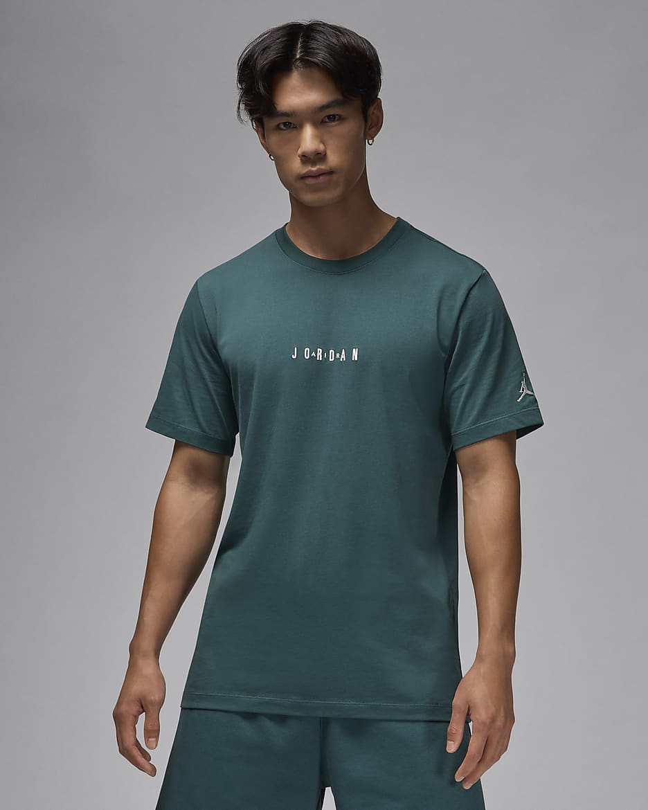 T-shirt Jordan Air - Uomo - Oxidized Green/Sail/Sail