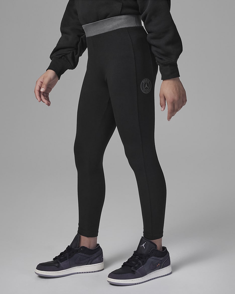 Jordan Paris Saint-Germain Leggings Big Kids Leggings - Black
