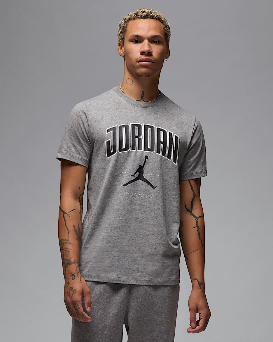 Jordan Men's T-Shirt - Carbon Heather/Black/Black