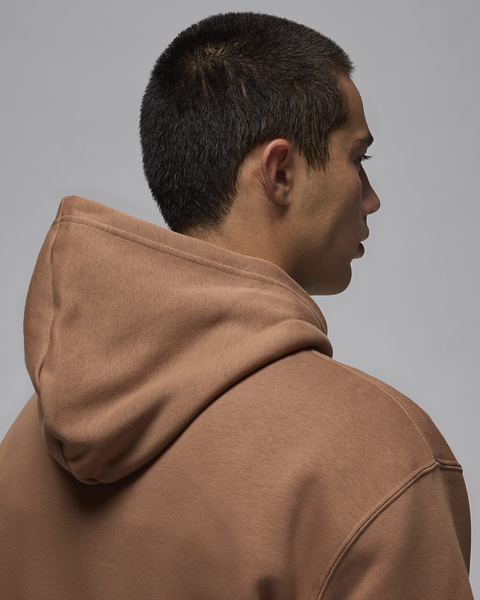 Ανδρικό φούτερ με κουκούλα Jordan Brooklyn Fleece - Archaeo Brown/Λευκό