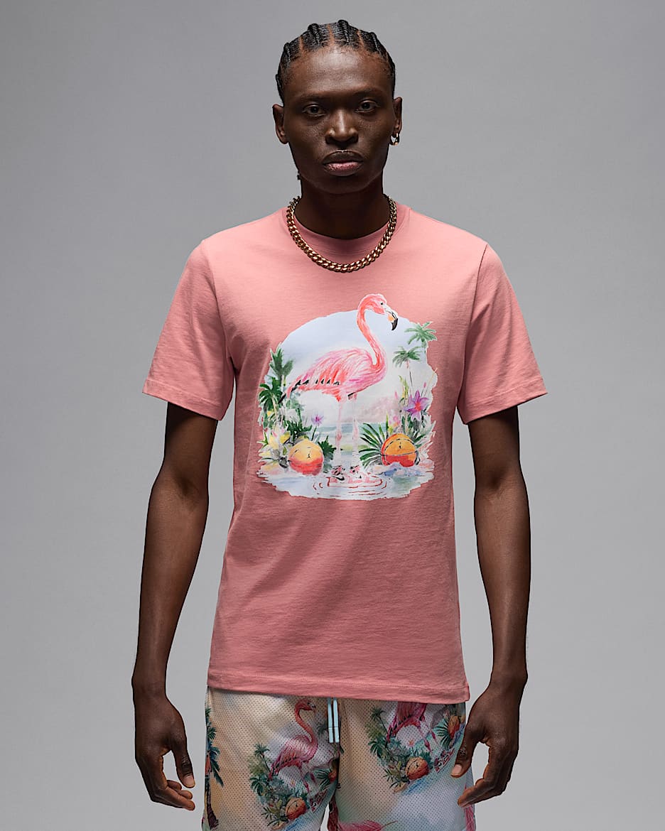 Playera para hombre Jordan Flight Essentials - Rosa óxido/Negro