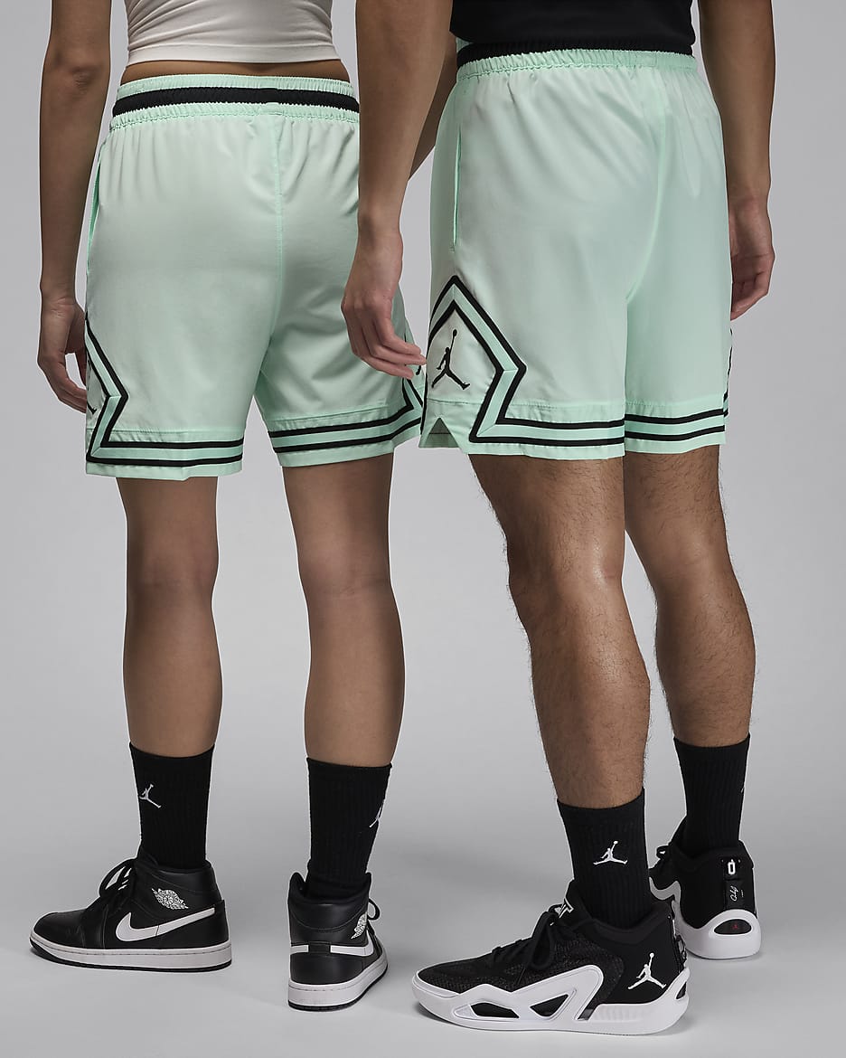 Jordan Sport Men's Dri-FIT Woven Diamond Shorts - Mint Foam/Black/Black