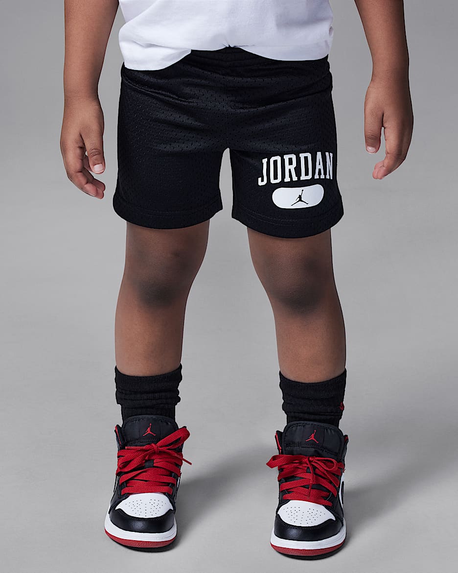 Shorts de Educación Física de malla infantiles Jordan - Negro