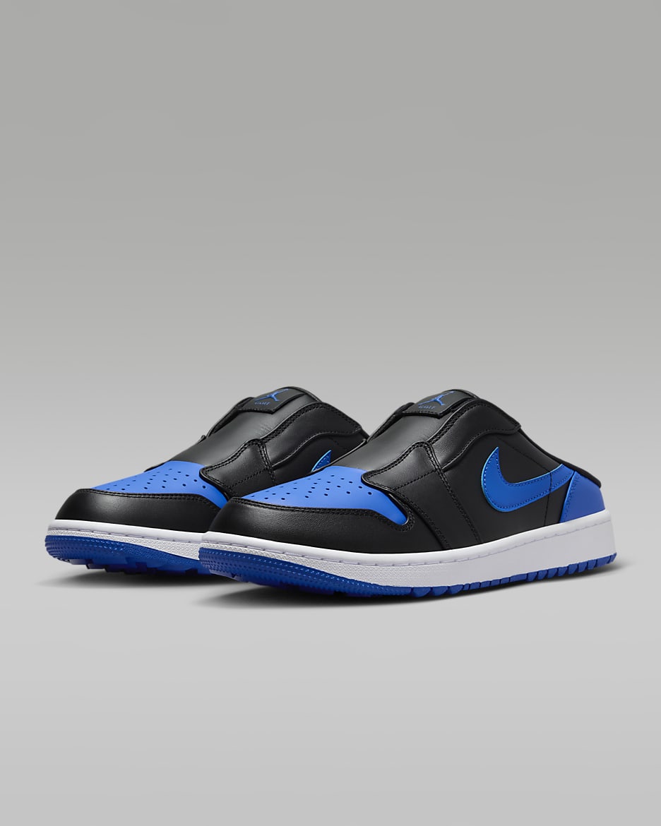 Air Jordan Mule Golf Shoes - Black/White/Royal