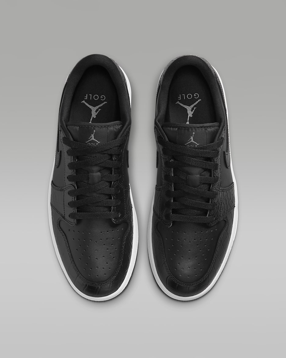 Air Jordan 1 Low G Golf Shoes - Black/Iron Grey/White/Black