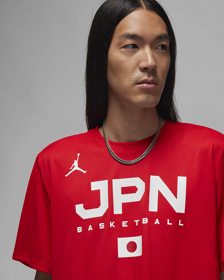 Japan Men's Jordan Dri-FIT Basketball Training T-Shirt - University Red